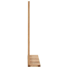 vidaXL Legno Massello di Noce Mobiletto per Lavello con Specchio Pratico Elegante Arredi Bagno Armadietto Sottolavello con 2 Ante Colore Naturale