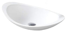 Lavabo da appoggio TWA05 di colata minerale (Pure Acrylic) - Lucido - 60,5 x 38 x 14,5 cm, Piletta Pop-up:Con piletta Pop-up, Coperchio piletta supplementare:senza coperchio supplementare