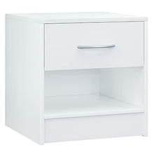 Casaria Comodino 41x39x28 cm Cassetto Portaoggetti con Maniglia Camera da Letto Ripiano Aperto