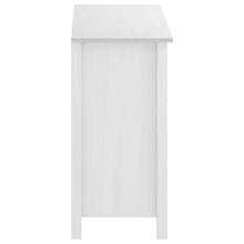 Tidyard Credenza Bianca Moderna Legno Massello di Pino con Cassetti e Anta,Armadietto Bianco Moderno con Cassetti,Credenza da Salotto,Armadietto da Salotto,Mobiletto da Salotto Soggiorno 91x40x80 cm