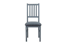 Inter Link Set di 2 sedie per sala da pranzo, in legno massiccio, colore: grigio, 42 x 47 x 45-95 cm