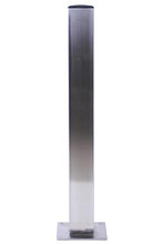 2 gambe da tavolo da 105 cm, in acciaio inox, quadrate, 8 x 8 cm