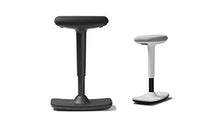 Trendoffice Dauphin - Sgabello ergonomico con funzione basculante, regolabile in altezza, design moderno, colore: Nero