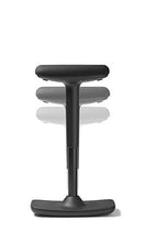 Trendoffice Dauphin - Sgabello ergonomico con funzione basculante, regolabile in altezza, design moderno, colore: Nero
