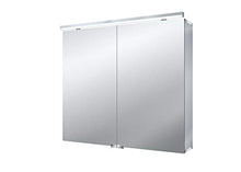 Emco asis - Armadietto con specchio luminoso Pure 800 mm, 2 ante, LED neutro, 4000 K, colore: Bianco