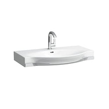 Lavabo Running Palace, 1 Foro per Rubinetto, con sfioratore, con portasciugamani, 900x510, Bianco - H8127020001041