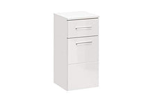 BIM Furniture Twist White 810 - Armadietto da bagno con base sospesa