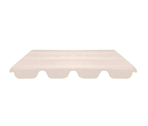 Hanper Copertura di Ricambio per Altalena Beige in Poliestere,Tettuccio Dondolo Copertura Dondolo Anti UV 200 x 150 cm, PVC Impermeabile