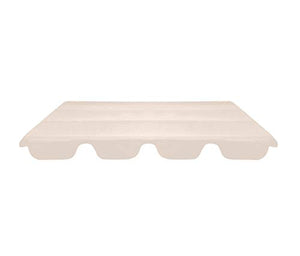 Hanper Copertura di Ricambio per Altalena Beige in Poliestere,Tettuccio Dondolo Copertura Dondolo Anti UV 200 x 150 cm, PVC Impermeabile