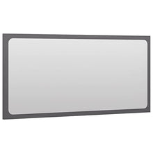 vidaXL Set Mobili da Bagno 2 pz Grigio Lucido in Truciolato
