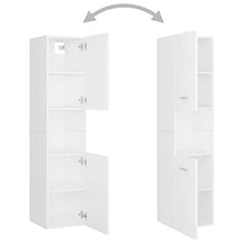 vidaXL Armadio da Bagno Bianco 30x30x130 cm in Truciolato