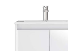 Marchio Amazon - Movian Layon - Mobile lavabo con specchio e lavandino, 61 x 46,5 x 58 cm, colore bianco