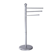 WENKO Piantana portasalviette cromo spazzolato - 3 bracci mobili, Acciaio, 48.5 x 90 x 28.5 cm, Satinato