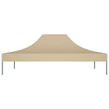 Festnight Telo per Gazebo, Tetto per Tendone, Copertura Superiore per Gazebo, Gazebo Pieghevole per Feste 4,5x3 m Beige 270 g/m²