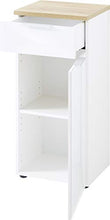GERMANIA DIE MÖBELMACHER GW-Pescara 2751-513 Armadietto Basso, Bianco/Imitazione Rovere Navarra, (L/H/P), 39 x 86 x 34 cm