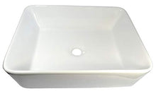 1 lavabo rettangolare in ceramica 48 x 37 x 13,5 cm.