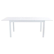 XONE Set White in Alluminio 1 Tavolo Estensibile (150/210x90cm) + 6 sedie impilabili con braccioli | Top di Gamma