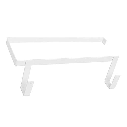 Feixunfan Portasciugamani Acciaio Inossidabile Gancio for Bobine di Carta Portasciugamani Panno Rack Ristorante Kitchen Cabinet Door Indietro Tipo per Home Hotel (Color : White, Size : One Size)