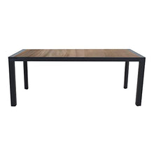 Tavolo da giardino in alluminio da esterno con piano in ceramica di design (Antracite)