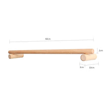 anaan Line Disegno Appendiabiti da Parete attaccapanni a Muro in Legno Portasciugamani Resistente Lunghezza Montaggio a Parete scandinavo moderno (faggio, 60 cm)