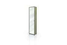 Dmora Armadio 1 Anta, Legno + Specchio, 43 x 190 x 29 cm