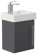 emotion ICONXS38CMLINKS000104DE - Lavabo con mobiletto, in Legno, 38 x 41 x 28 cm, Colore: Antracite Lucido
