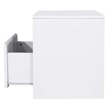 Comodino moderno con cassetto profondo spazioso spazio di archiviazione compatto comodino per camera da letto, ufficio, soggiorno, elegante armadio 45 x 39 x 49,5 cm