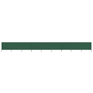 vidaXL Paravento a 9 Pannelli Tendone Tenda per Privacy Frangivento Riparo Protezione Accessori da Esterno in Tessuto 1200x80 cm Verde