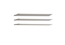 Forte Express Set di 3 Ripiani per armadi con Ante scorrevoli, Legno ingegnerizzato, Grigio, 82,9 x 1,5 x 42 cm