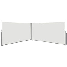 vidaXL Tenda da Sole Laterale Retrattile 160x600cm Crema Paravento Frangivento