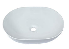 1 lavabo in ceramica ovale piccolo lavabo lavabo in ceramica lavabo bagno 49 x 35 cm.