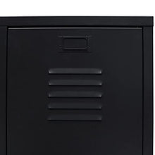 vidaXL Armadio in Metallo Stile Industriale 67x35x107cm Nero Schedario Ufficio