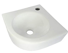 1 lavabo in ceramica piccolo rettangolare da parete in ceramica 41 x 21,5 cm.