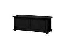 Homemania 1044_PF Cassapanca Acanto, Nero in Legno, 120 x 42 x 50 cm