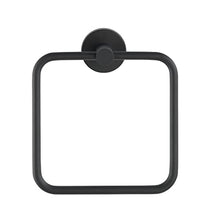 WENKO Portaasciugamani ad anello Bosio nero opaco acciaio inossidabile - Portasalviette, Acciaio inossidabile, 16 x 18 x 5 cm, Opaco