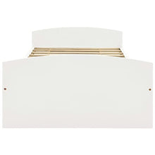 vidaXL Giroletto con 2 Cassetti Bianco in Pino Massello 90x200 cm