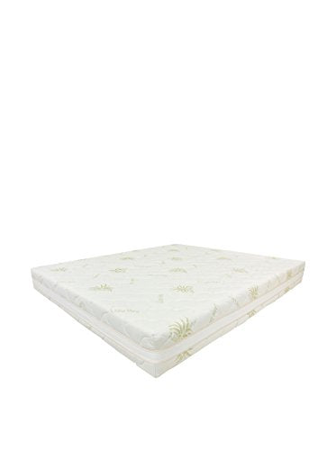 Baldiflex Materasso Una Piazza e Mezza Memory Plus Top Fresh 120x190 cm Alto 25 cm, Fodera Sfod. Estate Cooler, Inverno Aloe Cus. Sap. incl.