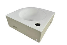 1 lavabo in ceramica piccolo rettangolare da parete in ceramica 41 x 21,5 cm.