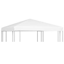 vidaXL Gazebo impermeabile per feste, tenda da giardino, copertura di ricambio per tetto, telo di ricambio per tetto da 270 g/m², 3 x 3 m, colore bianco