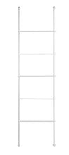 WENKO Scaletta portasalviette Viva, Acciaio, 43 x 156.5 x 3.5 cm, Bianco