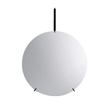 IG Specchio da Bagno a Muro Specchio Rotondo - Specchio Decorazione Della Parete Del Bagno - Specchio per il Trucco per il Trucco,Nero,60 Cm.