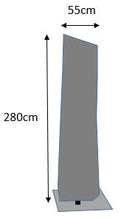 HBCOLLECTION Superiore Premium Traspirante Telo di Copertura Copri con Bacchetta per ombrellone decentrato 280cm