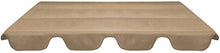 Wakects Tetto di Ricambio per Dondolo, Baldacchino Dondolo da Giardino Tetto Dondolo Copertura, 226 x 186 cm, Taupe
