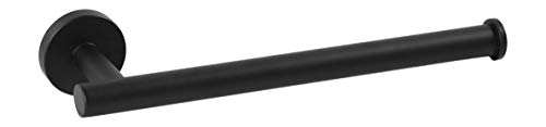 Ambrosya - Portasciugamani in Acciaio Inossidabile in Nero - Supporto da Bagno Staffa Portasciugamani (Acciaio Inossidabile (Nero))