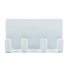 Ganci adesivi da parete, gancio autoadesivo ABS da 1,2 pollici per armadio da cucina per bagno da cucina - Impermeabile(blu)