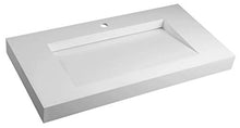 Lavabo sospeso, 90 x 46 cm, bianco, Rockstone