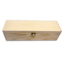 PZ 1 CASSETTA PORTA BOTTIGLIE IN LEGNO (1 BOTTIGLIA) SCATOLA VINO IN LEGNO DI PINO NATURALE BOX FOR BOTTLES CONTENITORE PORTABOTTIGLIE