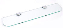 Ripiano in vetro con angoli curvi, per bagno, cucina e camera da letto, in 3 dimensioni: 300 mm, 400 mm e 500 mm, e 3 colori: trasparente, bianco nero