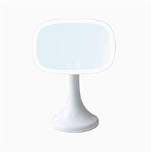 YYHAD - Specchio cosmetico illuminato, per trucco, con illuminazione a LED, con schermo tattile e due modalità di alimentazione