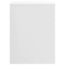 Autoshoppingcenter Comodini Mensola Scaffali Bianco/Nero Lucido in MDF Camera da Letto Libri Riviste 40 x 30 x 40 cm [EU Stock]